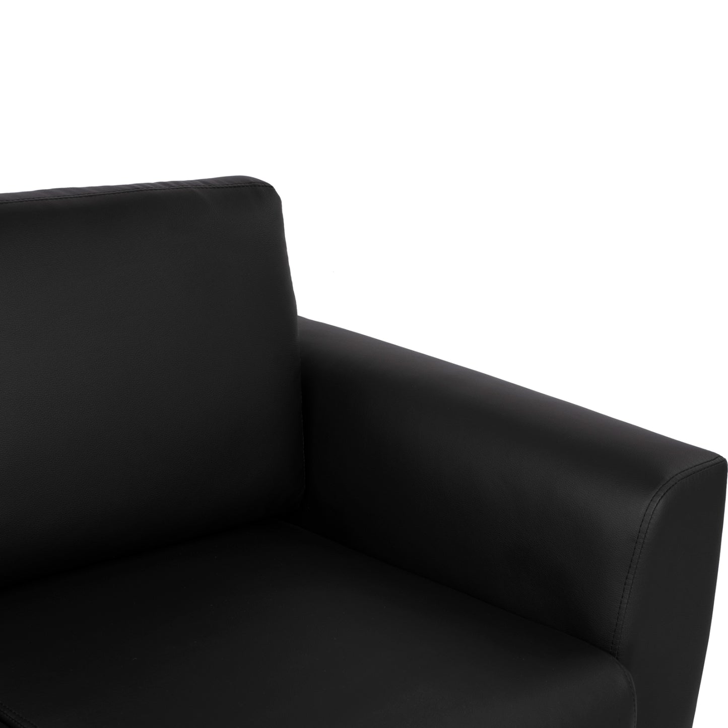 Sofa 3 Seater Kenzie Hm3121.31 With Black Pu 190x81x81  Cm