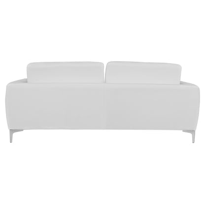 Sofa 3 Seater Kenzie Hm3121.32 With White Pu 190x81x81  Cm