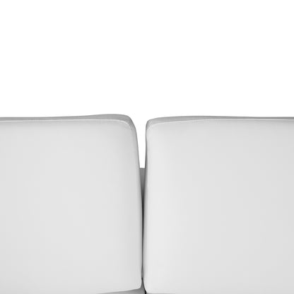 Sofa 3 Seater Kenzie Hm3121.32 With White Pu 190x81x81  Cm