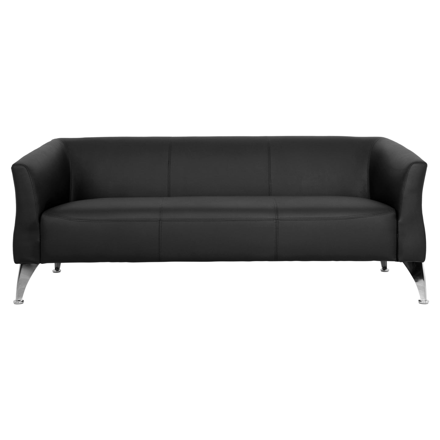 Sofa 3 Seater Kiana Hm3122.31 Black Pu 180x75x71 Cm