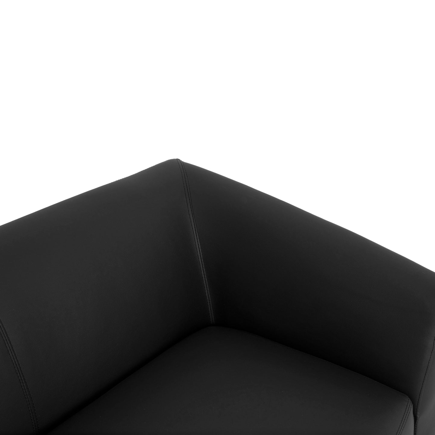 Sofa 3 Seater Kiana Hm3122.31 Black Pu 180x75x71 Cm