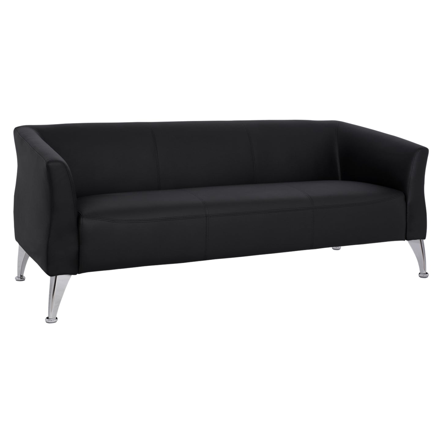 Sofa 3 Seater Kiana Hm3122.31 Black Pu 180x75x71 Cm