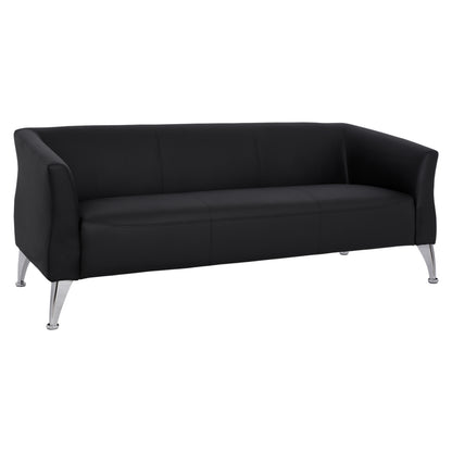 Sofa 3 Seater Kiana Hm3122.31 Black Pu 180x75x71 Cm
