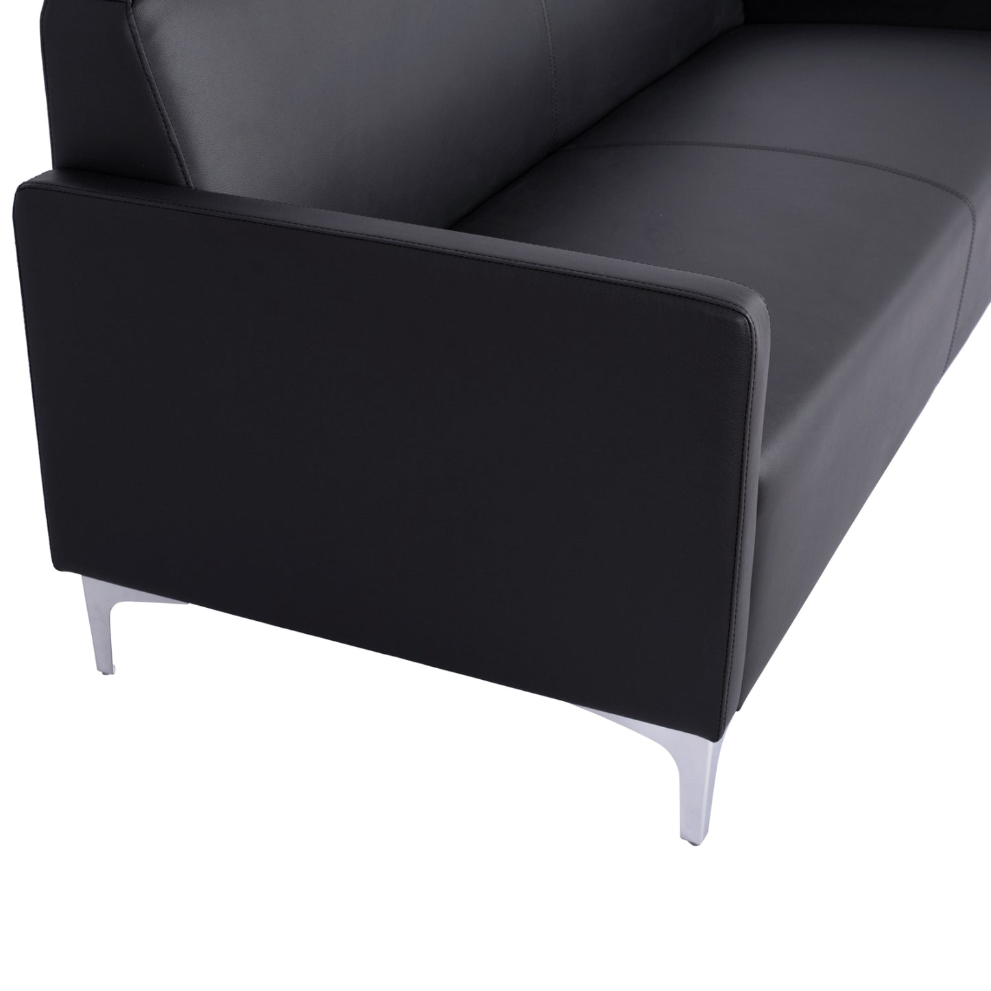 Sofa 3 Seater Nellie Hm3159.31 With Black Pu 163x71x71cm