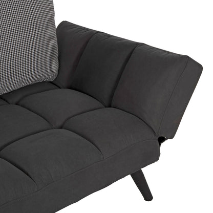 Sofa 3 Seater Hm3169.01 Grey With Pillows 165-190x75x89Η Cm