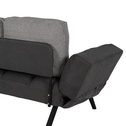 Sofa 3 Seater Hm3169.01 Grey With Pillows 165-190x75x89Η Cm