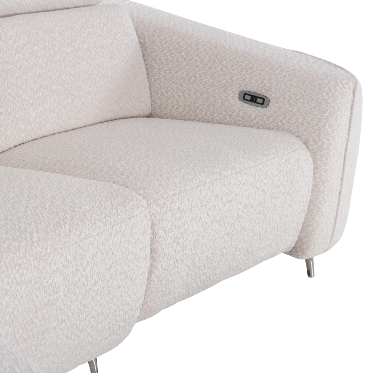 Left Corner 3-seat Sofa With Recline Valente Hm3317.02l Beige Fabric 275x160x104h