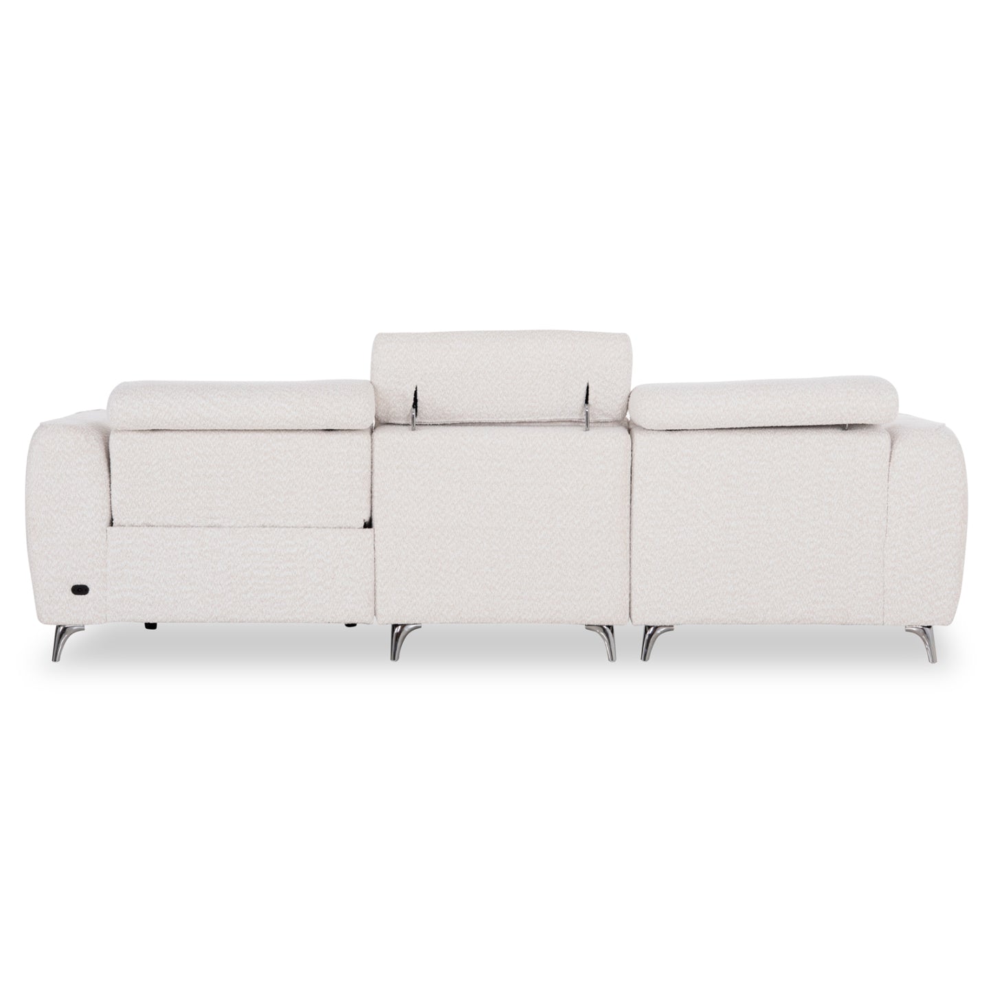 Left Corner 3-seat Sofa With Recline Valente Hm3317.02l Beige Fabric 275x160x104h