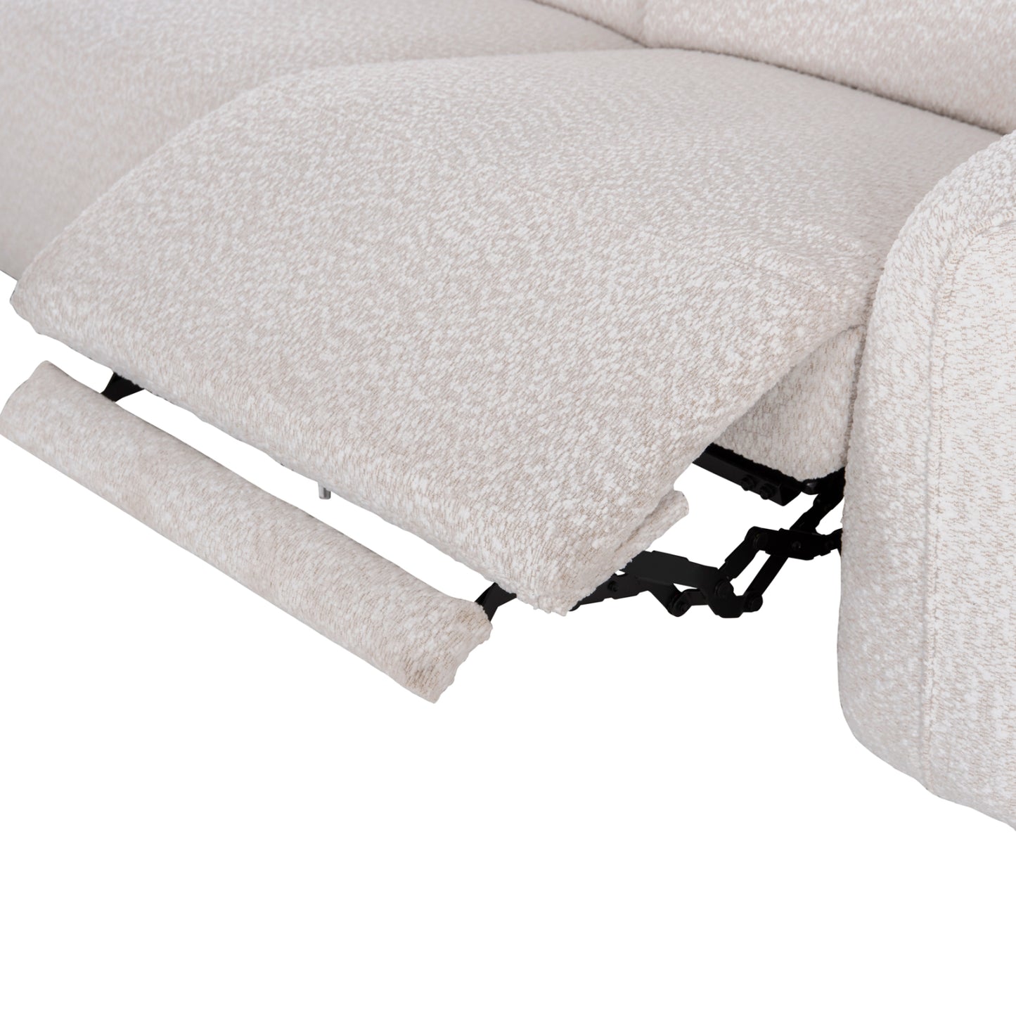 Left Corner 3-seat Sofa With Recline Valente Hm3317.02l Beige Fabric 275x160x104h