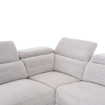 Sofa Left Corner-recline & Storage Space Restro Hm3339.02l Beige Fabric 290x220x80hcm.