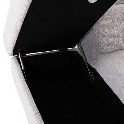 Sofa Left Corner-recline & Storage Space Restro Hm3339.02l Beige Fabric 290x220x80hcm.