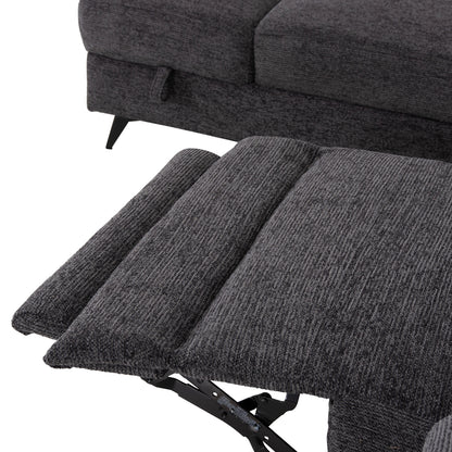 Sofa Left Corner-recline & Storage Space Restro Hm3339.01l Grey Fabric 290x220x80hcm.