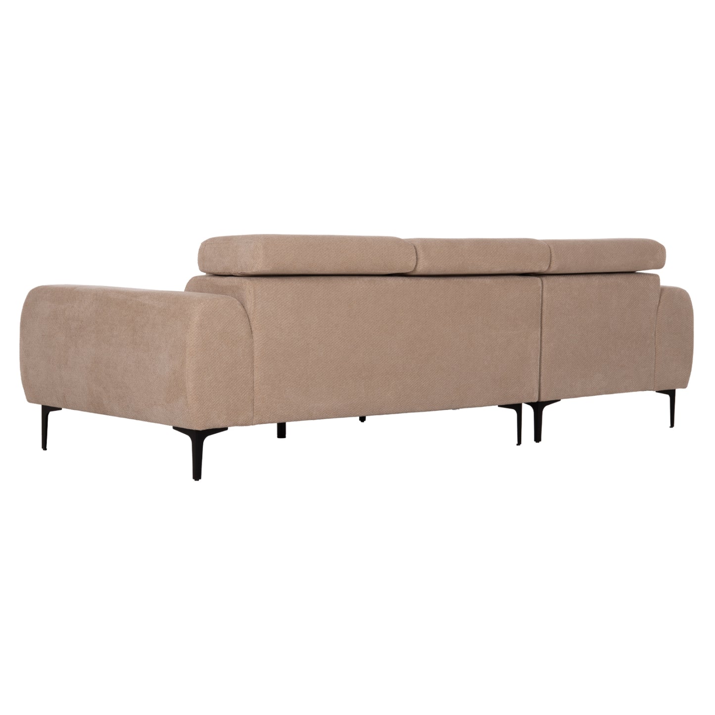 Corner Sofa Left Divya Hm3267.11l Brown Fabric 260x100-174x104hcm.