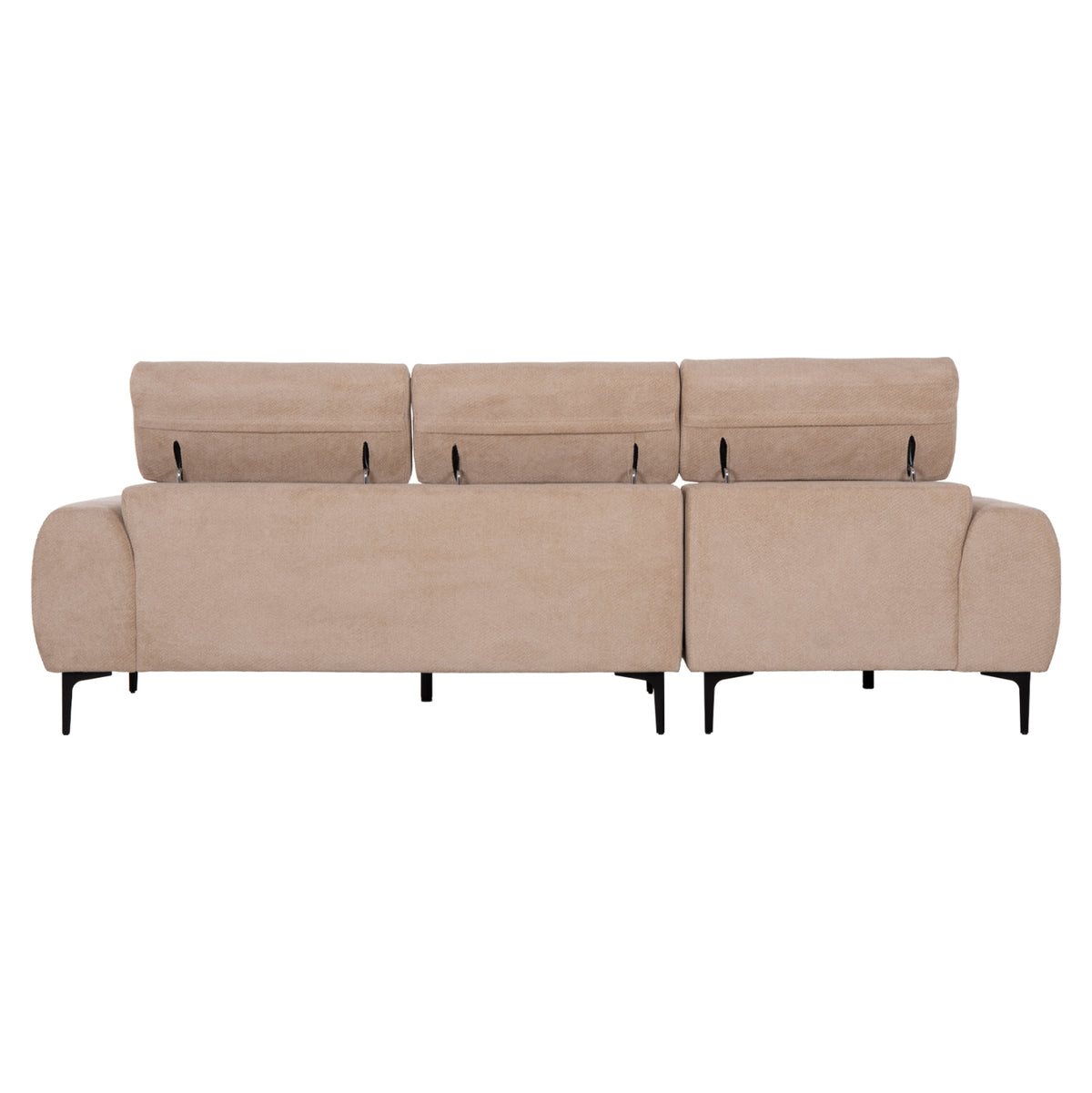 Corner Sofa Left Divya Hm3267.11l Brown Fabric 260x100-174x104hcm.