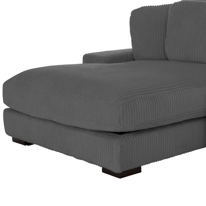 Corner Sofa Left Cranfield Hm3287.01l Grey Cord Fabric 315x167(corner)x67hcm.