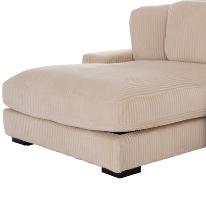 Corner Sofa Left Cranfield Hm3287.02l Beige Cord Fabric 315x167(corner)x67hcm.