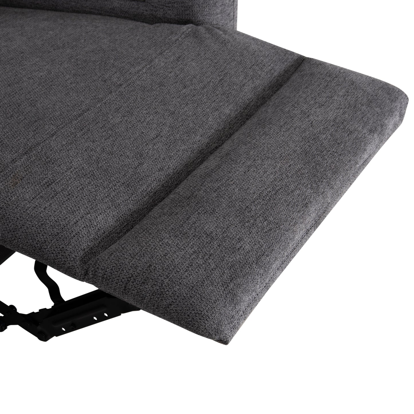 Left Corner Sofa Synthia Hm3308.03l Recline & Storage Space--grey Fabric 245x170x98hcm.