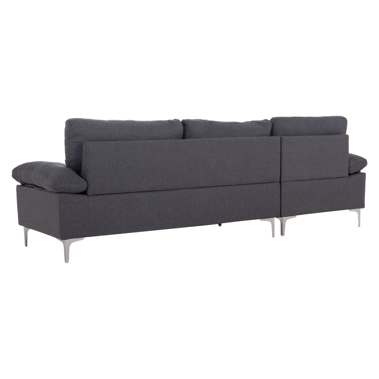 Sofa Left Corner Anton Hm3340.01l Grey Fabric--metal Legs 260x130x84hcm