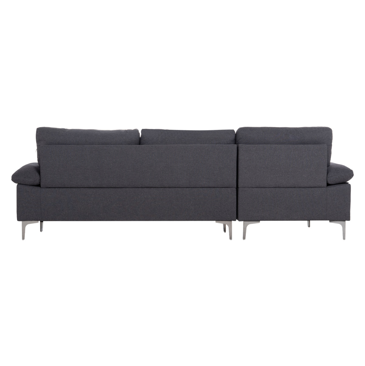 Sofa Left Corner Anton Grey Fabric - 260x130xH84cm