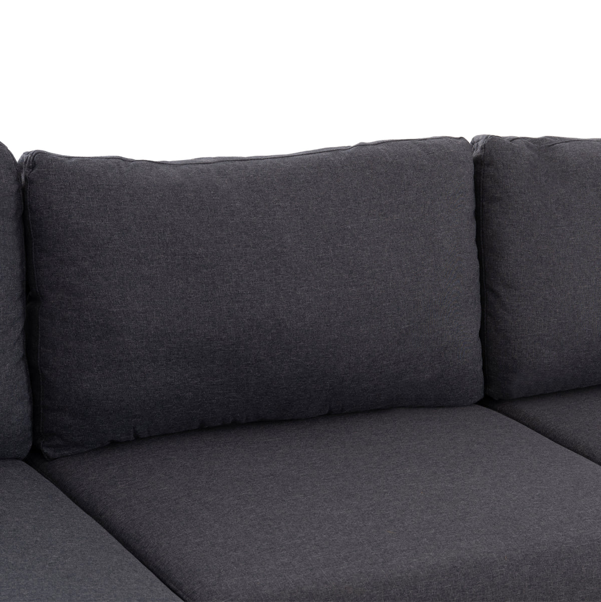 Sofa Left Corner Anton Grey Fabric - 260x130xH84cm