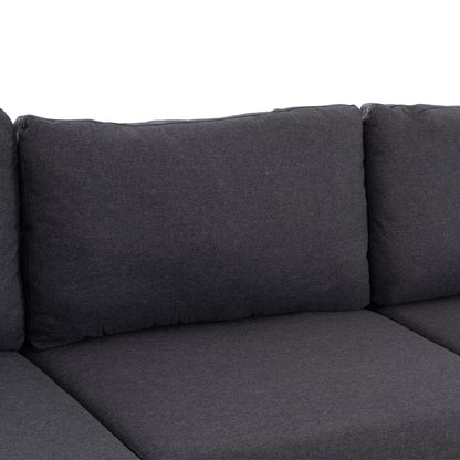 Sofa Left Corner Anton Hm3340.01l Grey Fabric--metal Legs 260x130x84hcm