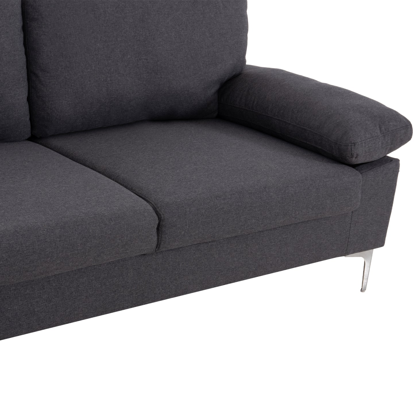 Sofa Left Corner Anton Hm3340.01l Grey Fabric--metal Legs 260x130x84hcm