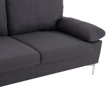Sofa Left Corner Anton Hm3340.01l Grey Fabric--metal Legs 260x130x84hcm
