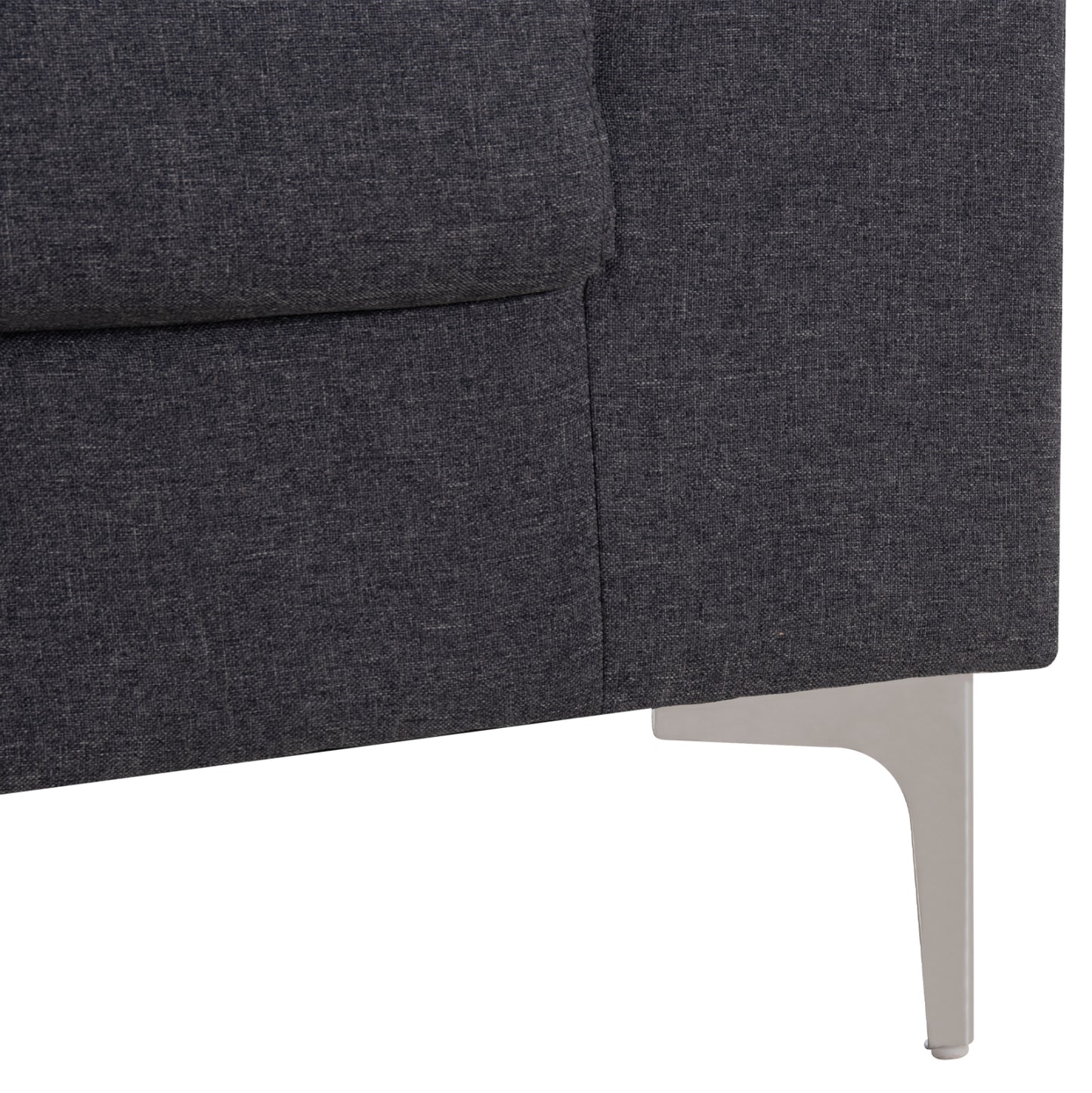 Sofa Left Corner Anton Hm3340.01l Grey Fabric--metal Legs 260x130x84hcm