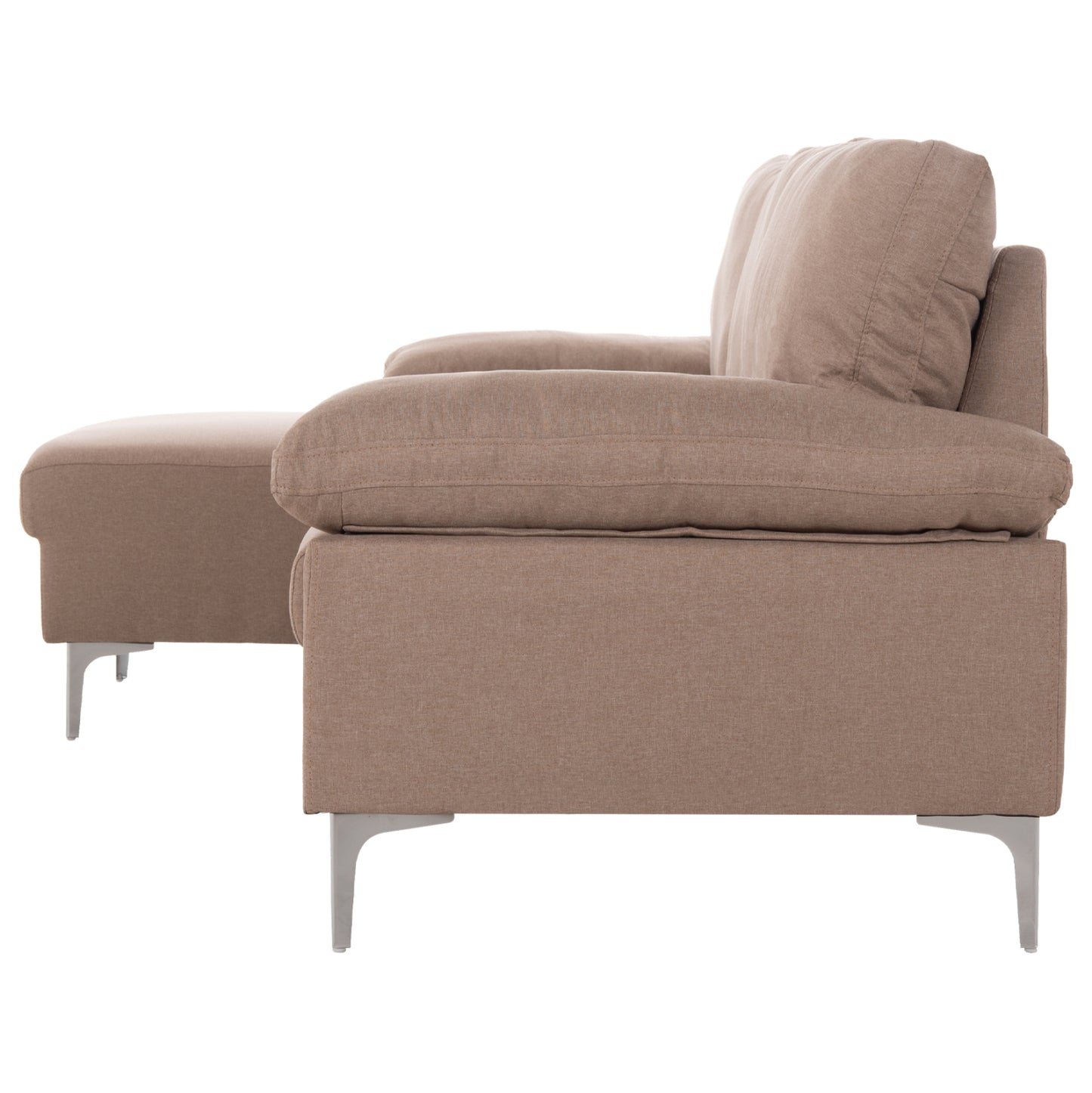 Sofa Left Corner Anton Hm3340.02l Ivory Fabric--metal Legs 260x130x84hcm