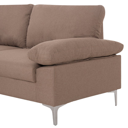 Sofa Left Corner Anton Hm3340.02l Ivory Fabric--metal Legs 260x130x84hcm