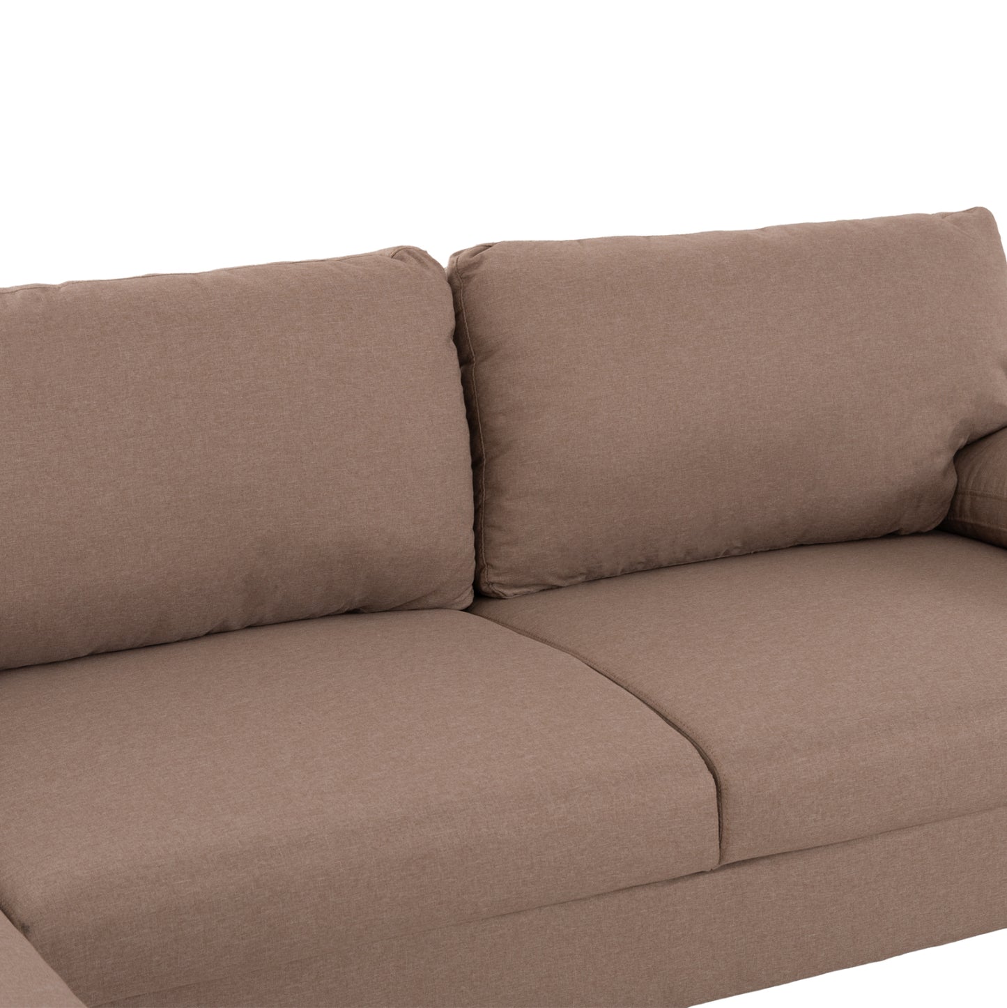 Sofa Left Corner Anton Hm3340.02l Ivory Fabric--metal Legs 260x130x84hcm