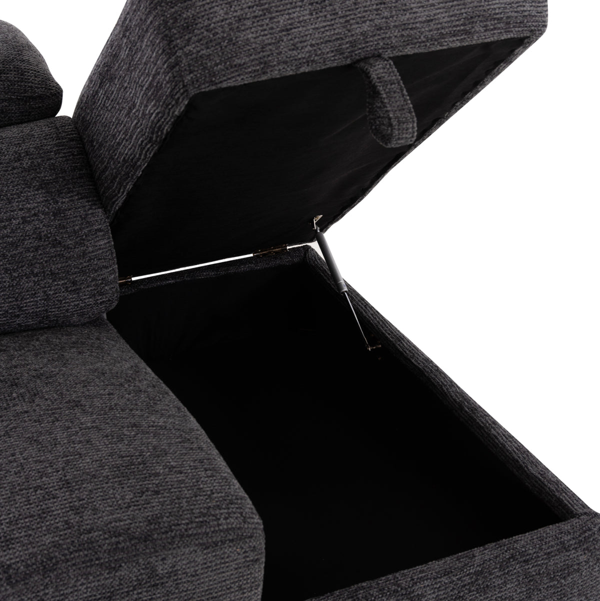 Sofa Right Corner-recline & Storage Space Restro ΗΜ3339.01r Grey Fabric 290x220x80hcm.