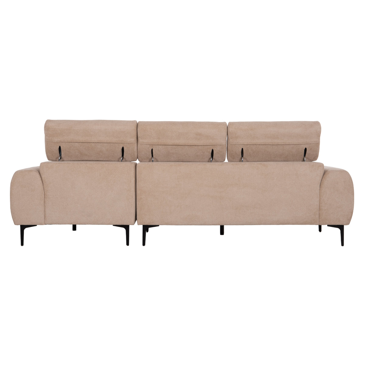 Corner Sofa Right Divya Hm3267.11r Brown Fabric 260x100-174x104hcm.
