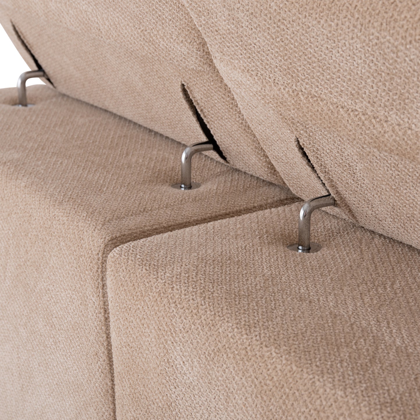 Corner Sofa Right Divya Hm3267.11r Brown Fabric 260x100-174x104hcm.