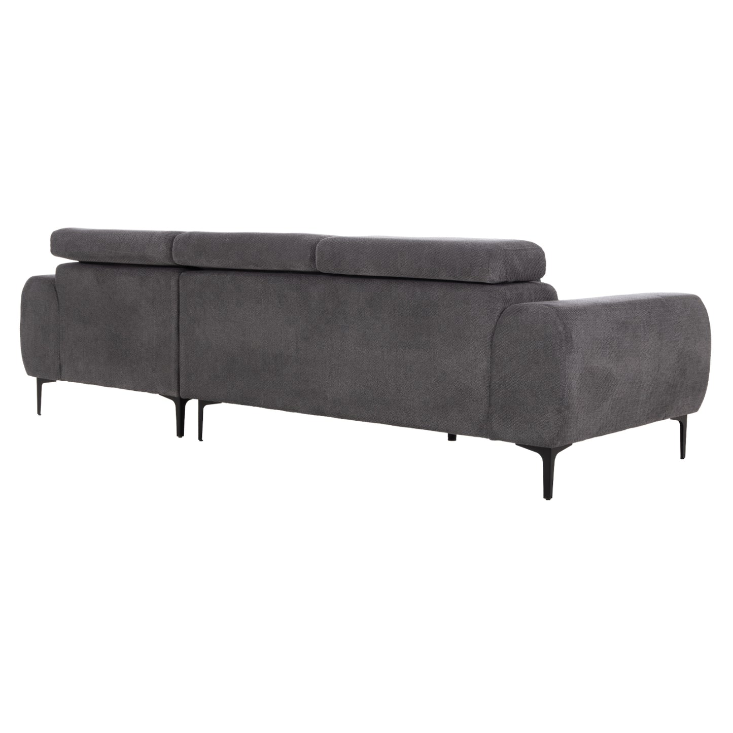 Corner Sofa Right Divya Hm3267.12r Grey Fabric 260x100-174x104hcm.