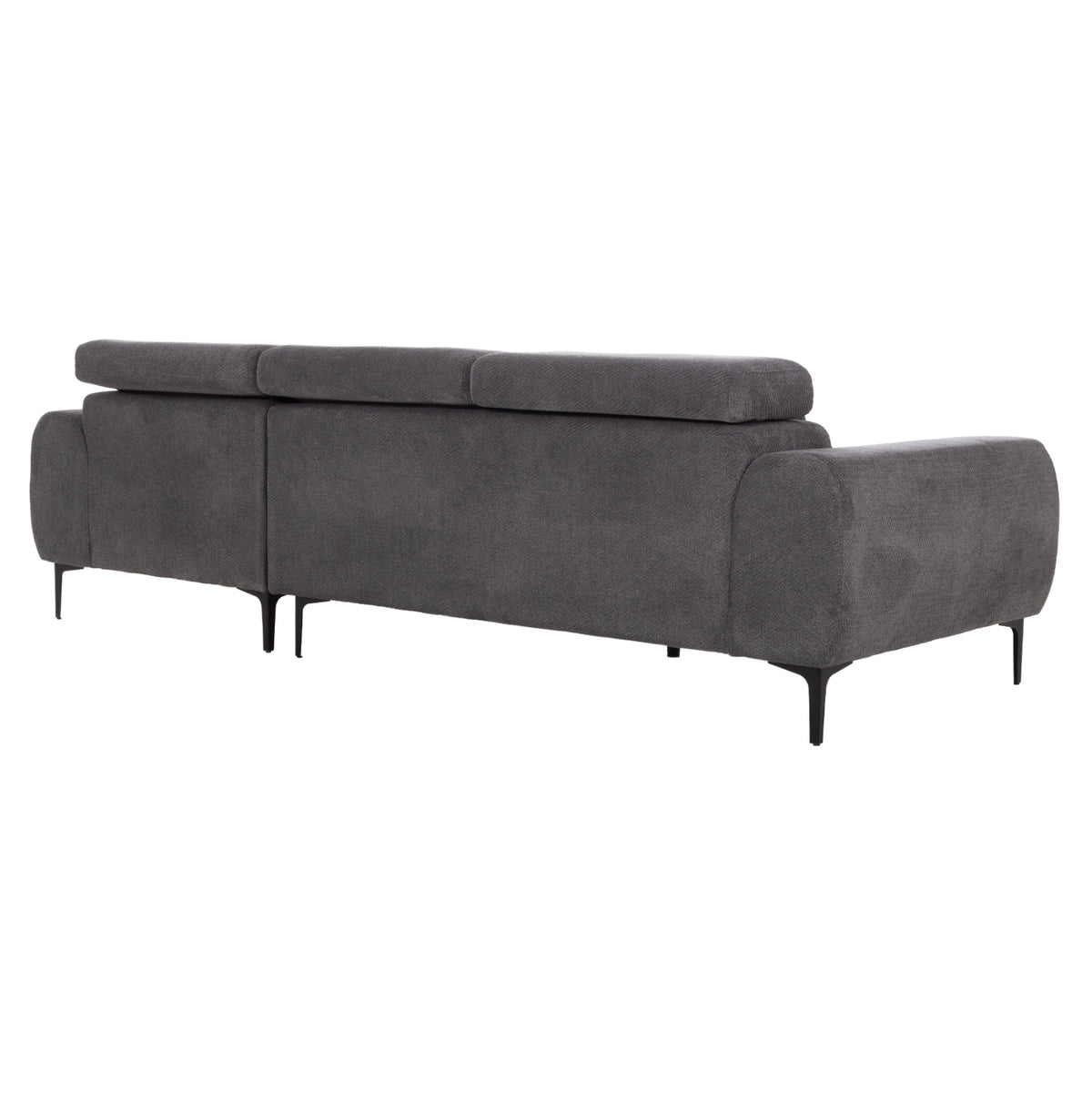 Corner Sofa Right Divya Hm3267.12r Grey Fabric 260x100-174x104hcm.