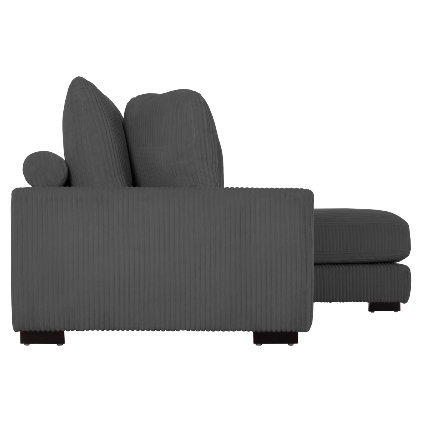 Corner Sofa Right Cranfield Hm3287.01r Grey Cord Fabric 315x167(corner)x67hcm.