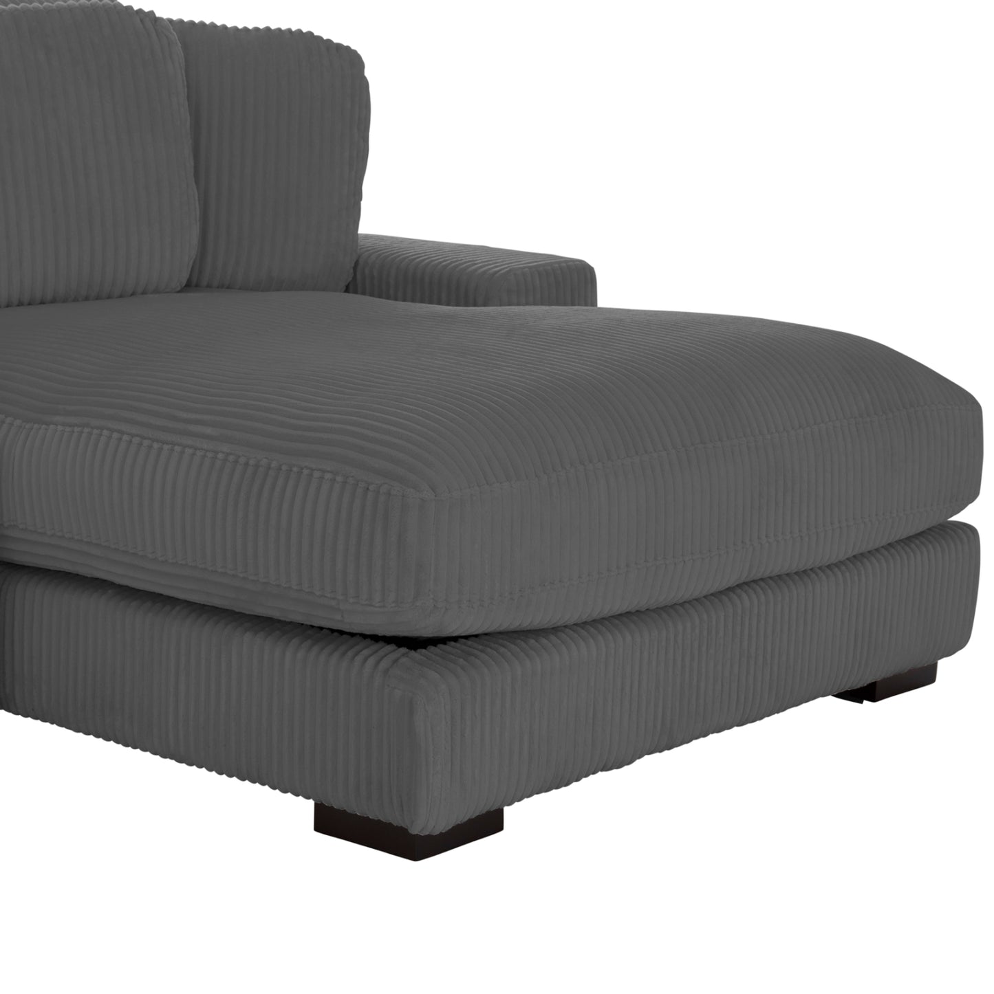 Corner Sofa Right Cranfield Hm3287.01r Grey Cord Fabric 315x167(corner)x67hcm.