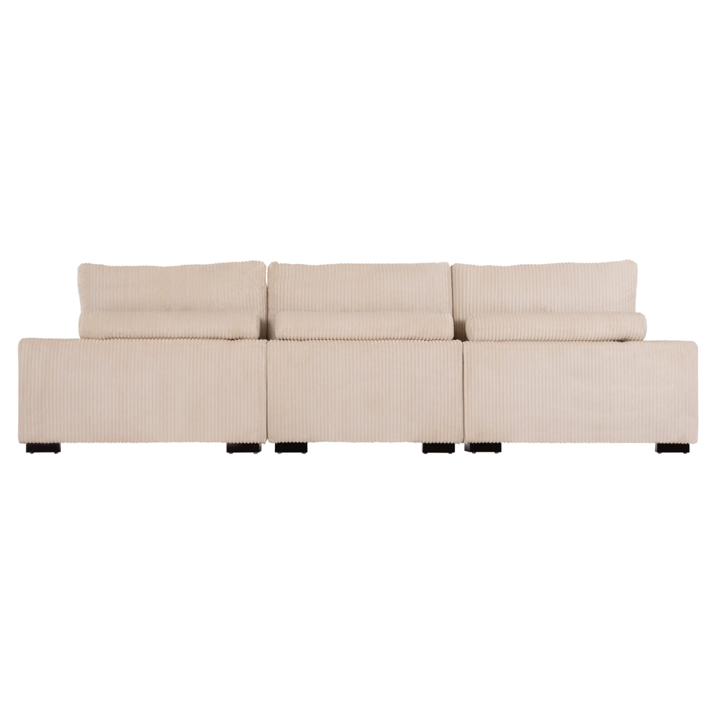 Corner Sofa Right Cranfield Hm3287.02r Beige Cord Fabric 315x167(corner)x67hcm.