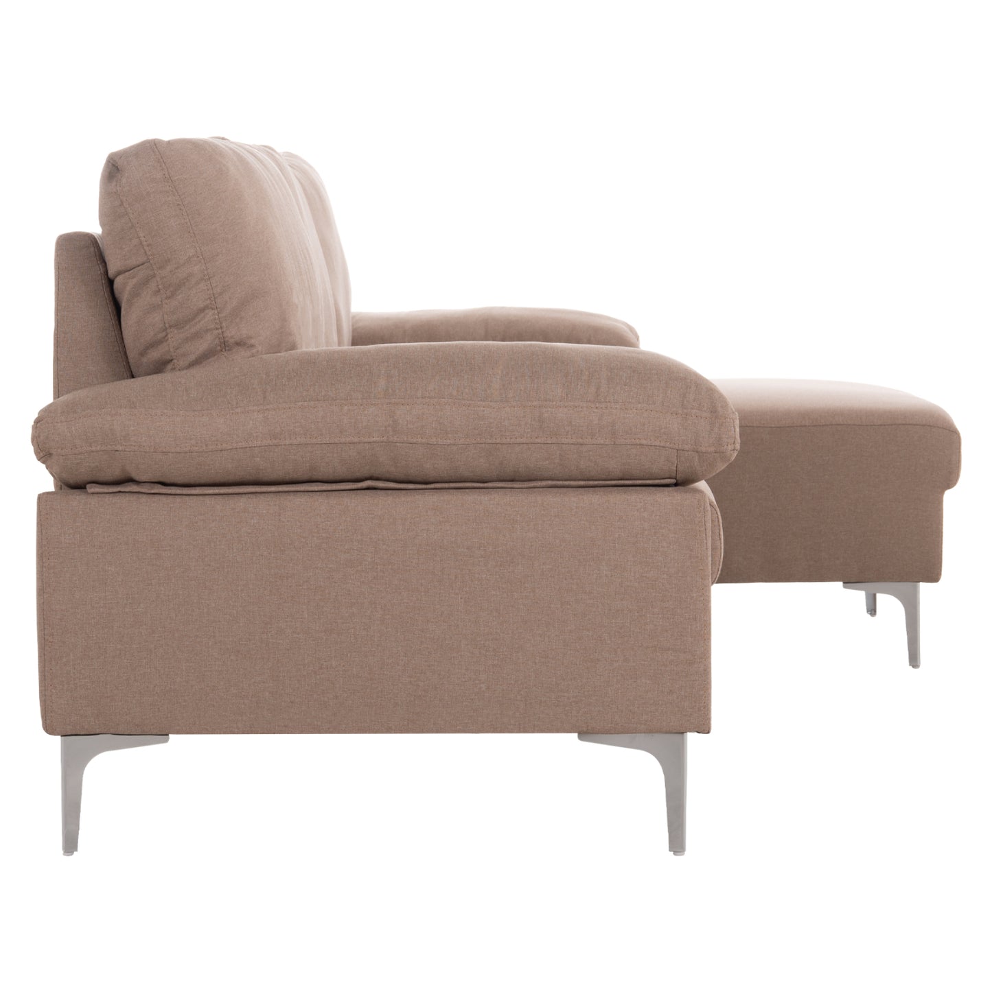 Sofa Right Corner Anton Hm3340.02r Ivory Fabric--metal Legs 260x130x84hcm