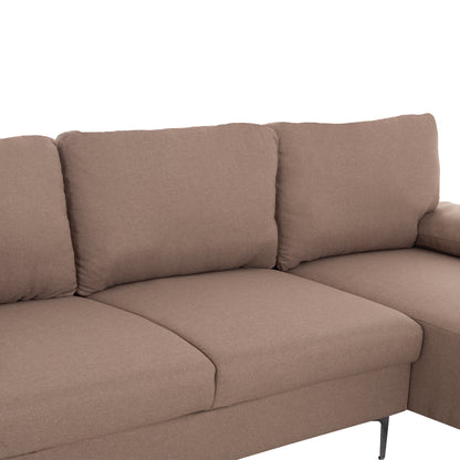 Sofa Right Corner Anton Hm3340.02r Ivory Fabric--metal Legs 260x130x84hcm