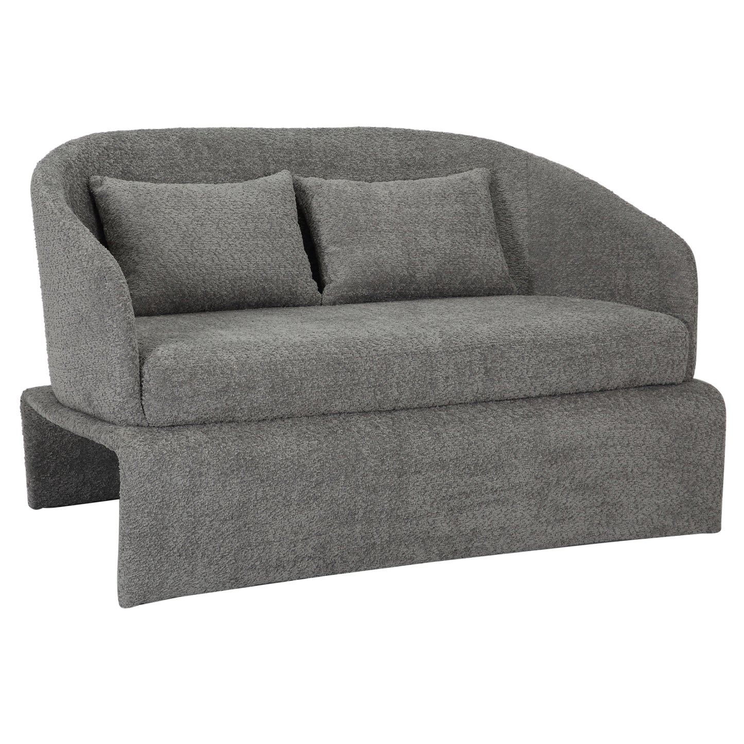 Sofa 2-seater Bevy2 Hm9678.01 Grey Boucle Fabric-metal Frame 128x72x74hcm.