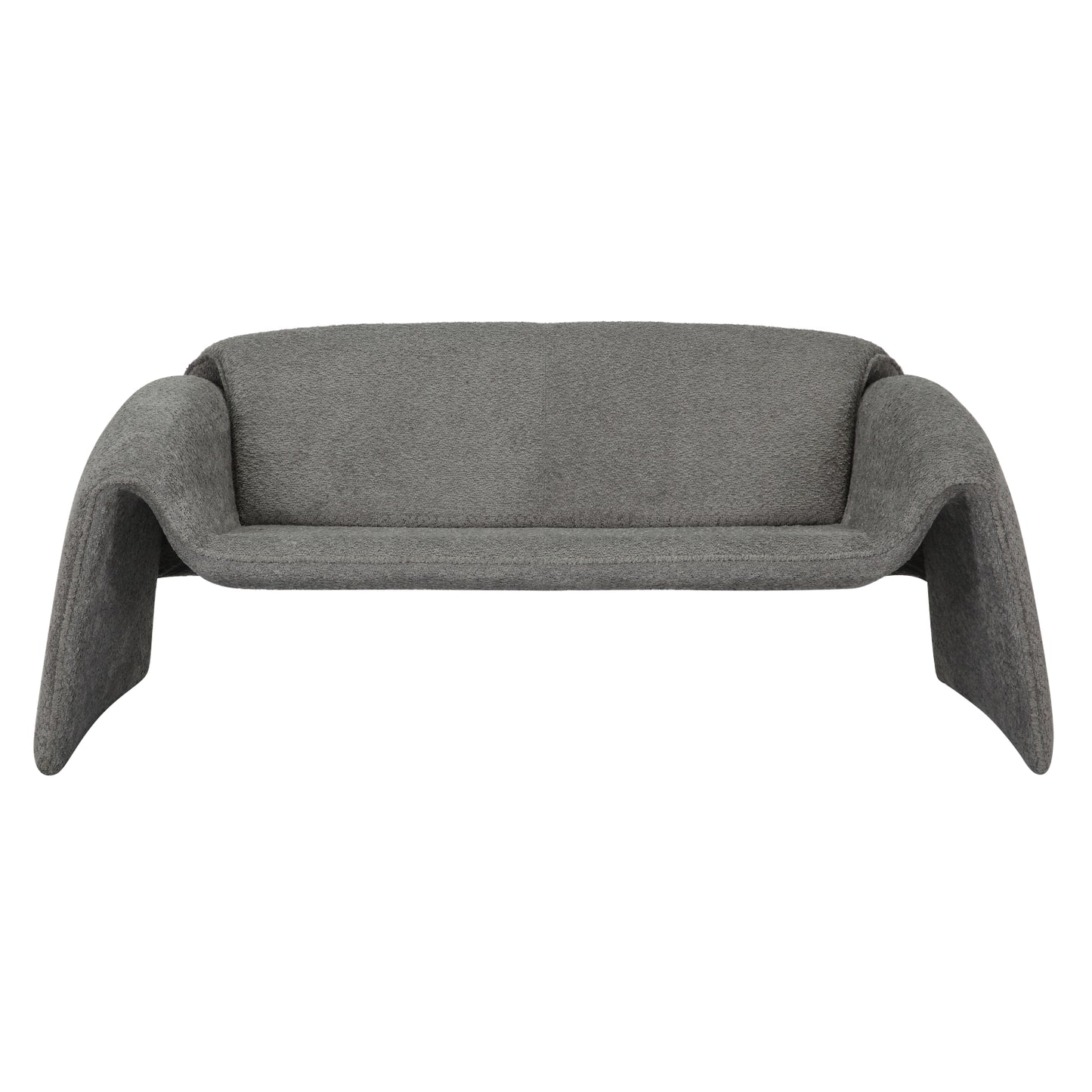 Sofa 2-seater Laforge Hm9680.01 Metal Frame-grey Boucle Fabric 160x80x63hcm.