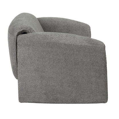 Sofa 2-seater Laforge Hm9680.01 Metal Frame-grey Boucle Fabric 160x80x63hcm.
