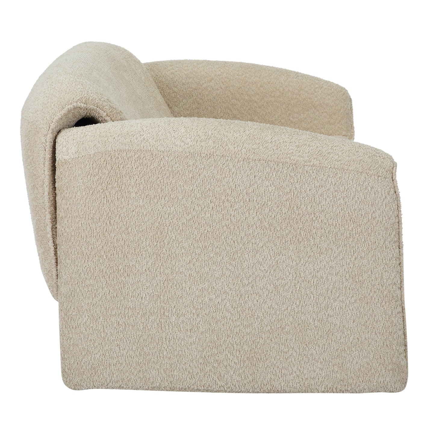 Sofa 2-seater Laforge Hm9680.03 Metal Frame-beige Boucle Fabric 160x80x63hcm.