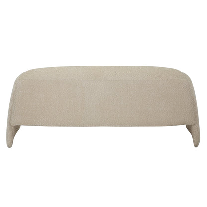 Sofa 2-seater Laforge Hm9680.03 Metal Frame-beige Boucle Fabric 160x80x63hcm.