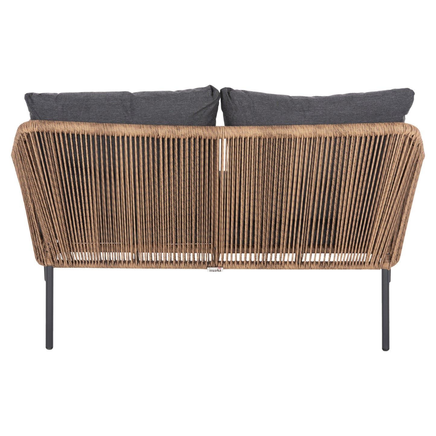 Outdoor 2-seater Sofa Baffin Hm6054.03 Aluminum Anthracite-pe Rattan Beige-anthracite Cushions