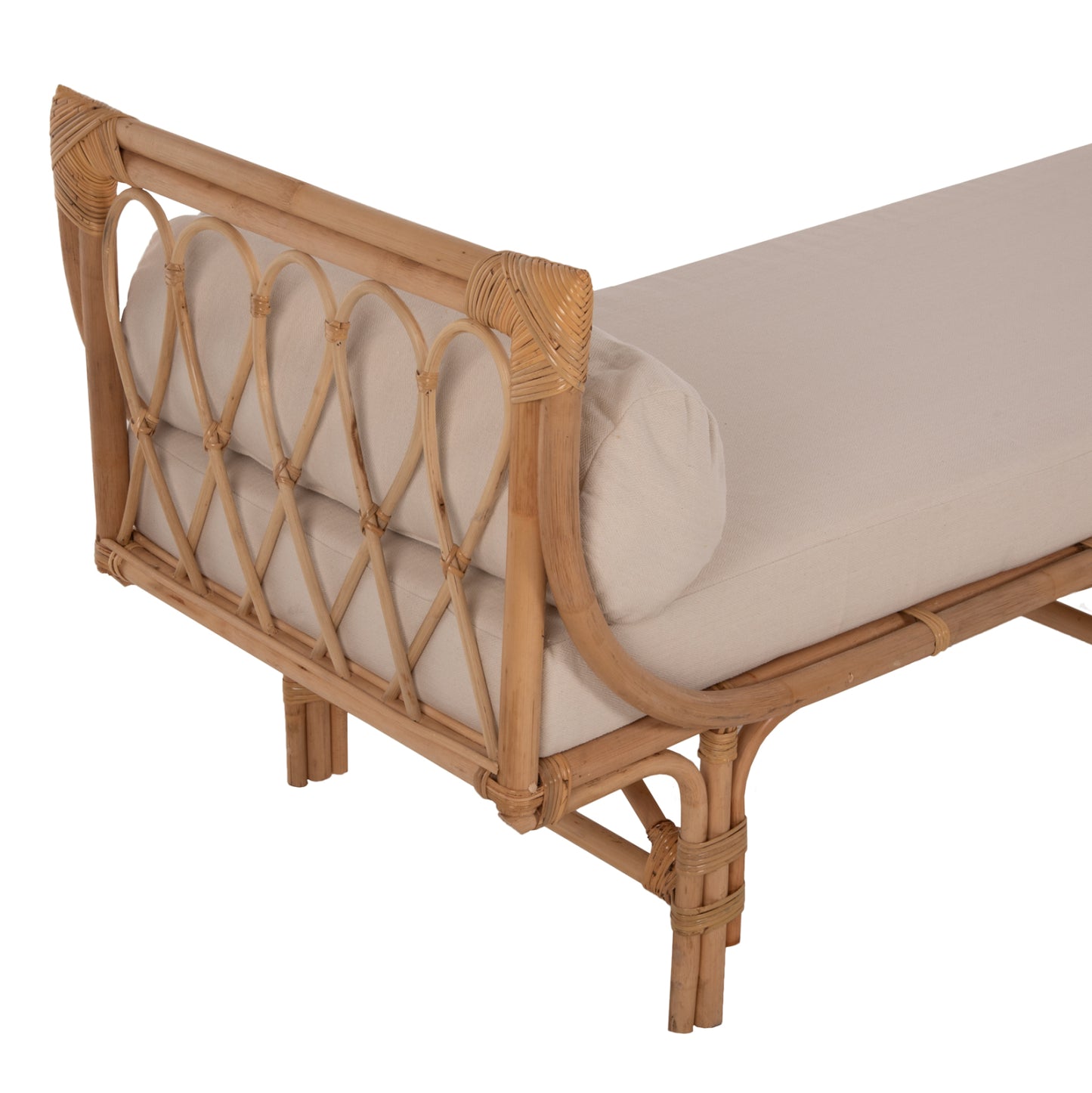 Outdoor Lounge Sofa Charmella Hm9659 Natural Rattan-beige Cushions 187x69x76hcm.