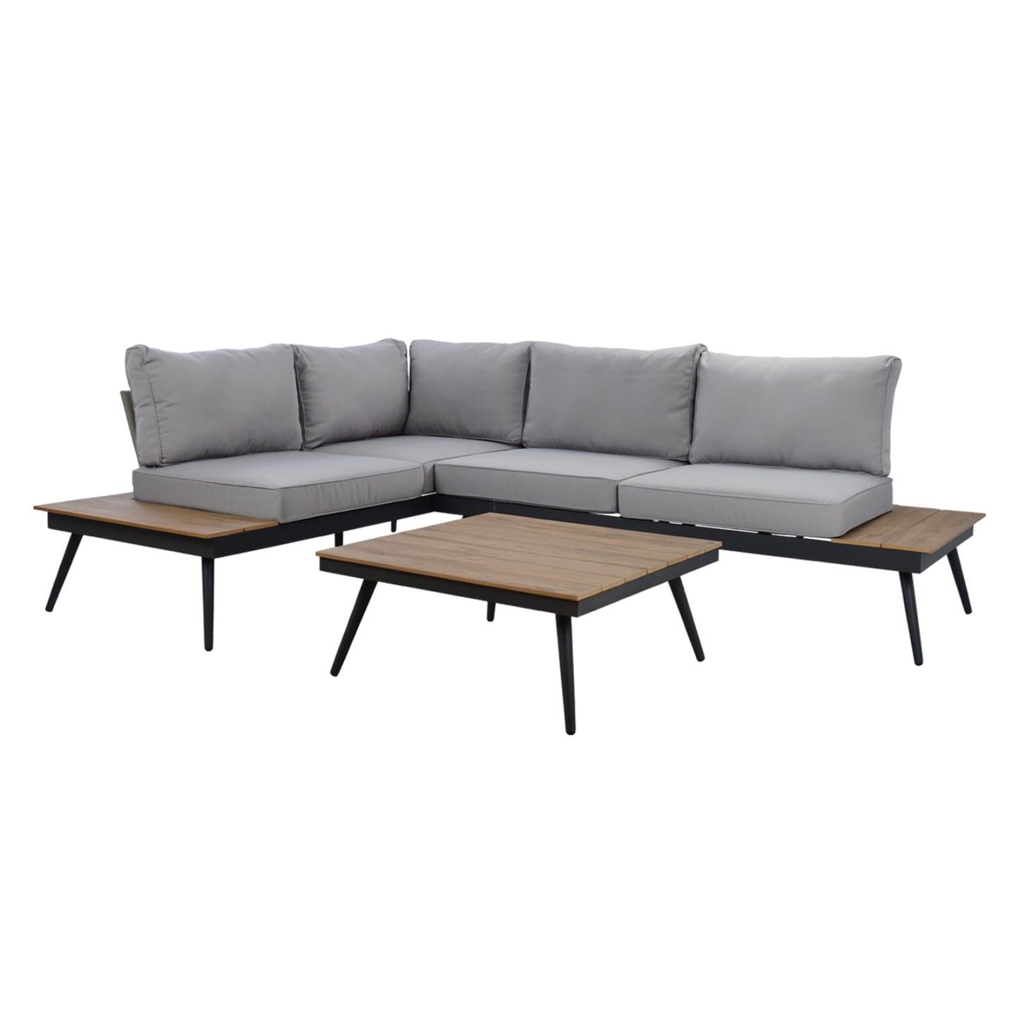 Corner Sofa Aluminum With Table For Outdoor Spaces Hm5126.12