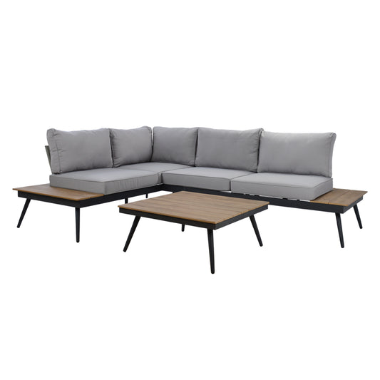 Corner Sofa Aluminum With Table For Outdoor Spaces Hm5126.12
